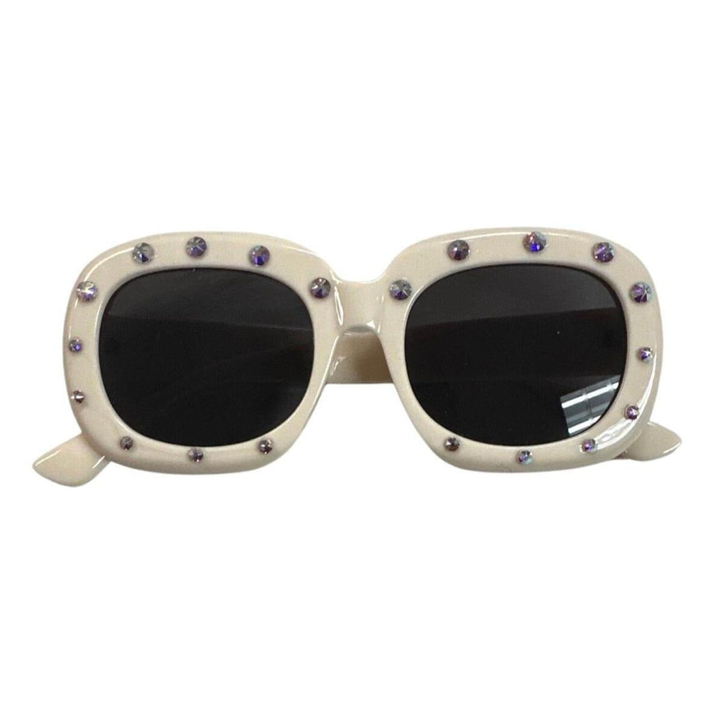Crystallized bubble shaped sunglasses