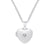 Heart Locket with CZ Silver