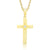 Cross Necklace with CZ- Gold