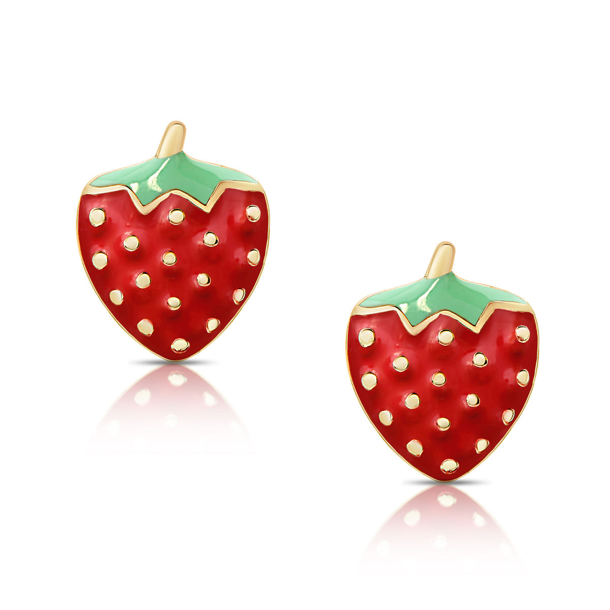 Strawberry Stud Earrings in SS