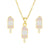 Glitter Ice Cream Necklace and Earrings Set