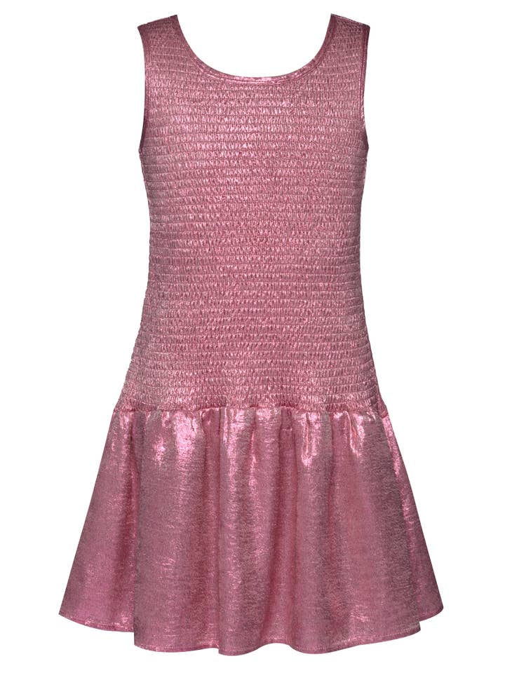 Shimmer Shirred Drop Waist Dress 12 Shimmer Shirred Drop Waist Dress 12