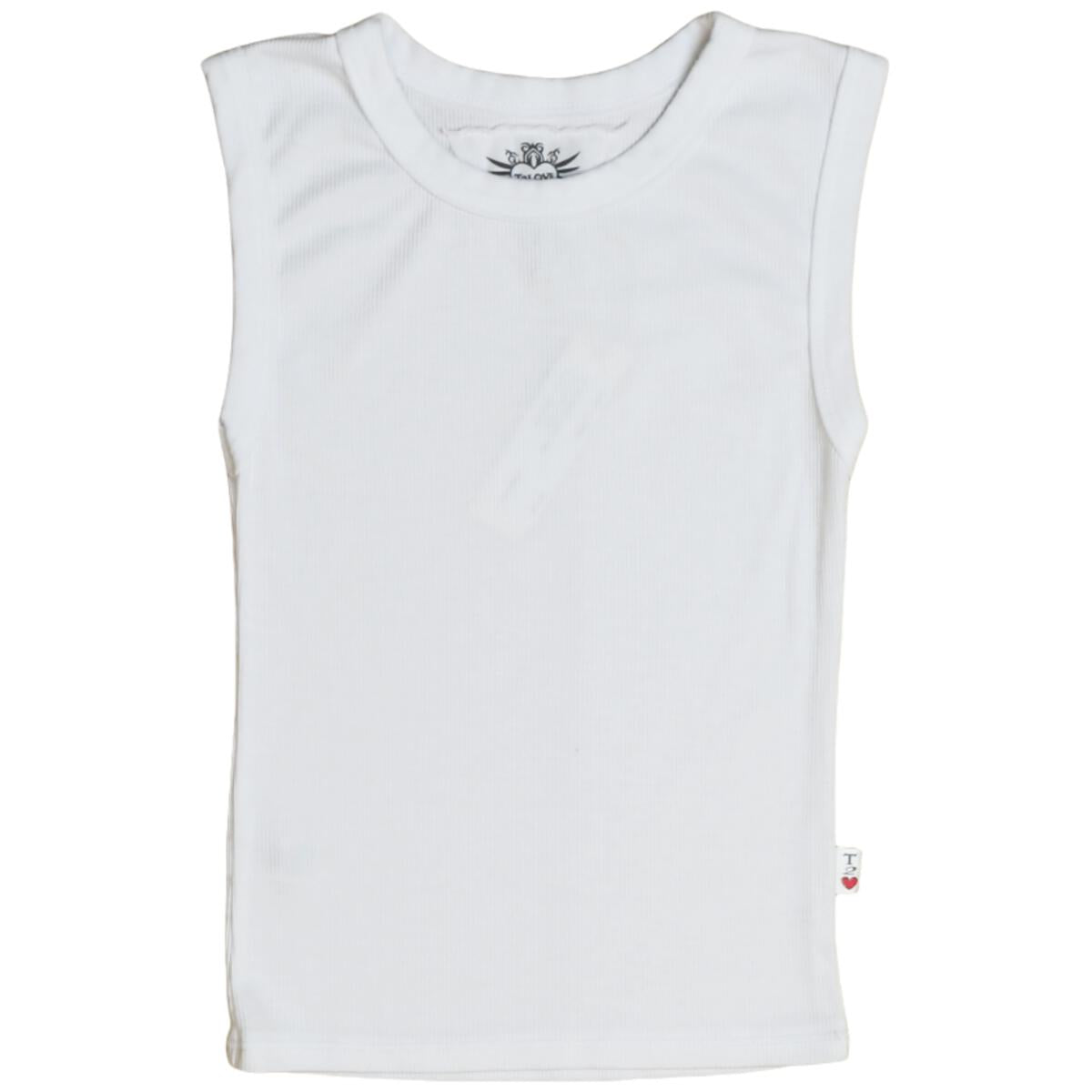 FITTED M&G MUSCLE TANK White