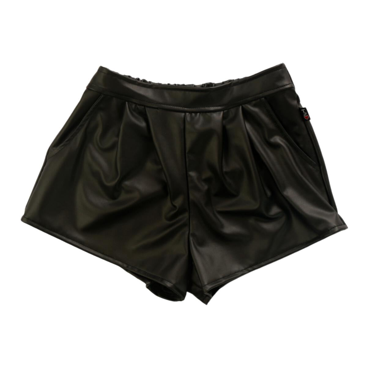 PLEATED FRONT ELASTIC PKT SHORT