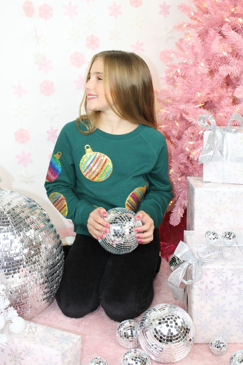 Sequin Ornament Sweatshirt