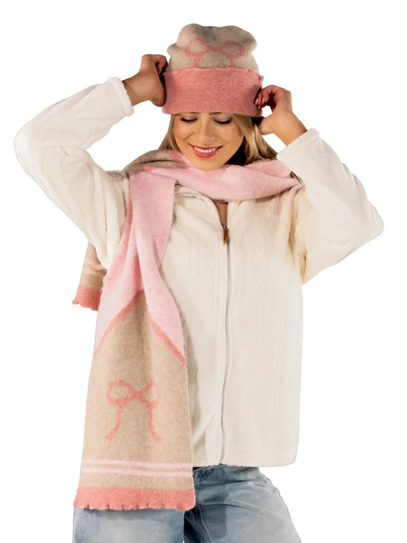 Beanie Bow Pink