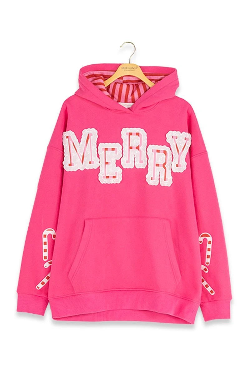 Merry Hoodie Pink