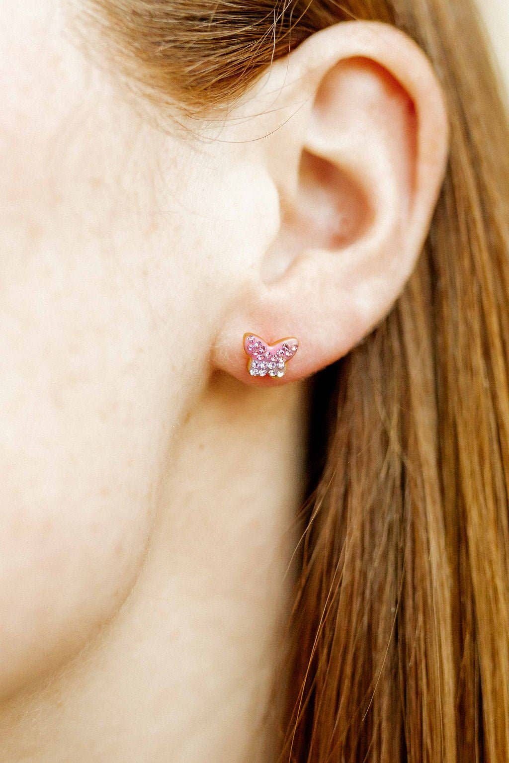 Screwback Stud Earrings - Bindi Butterfly