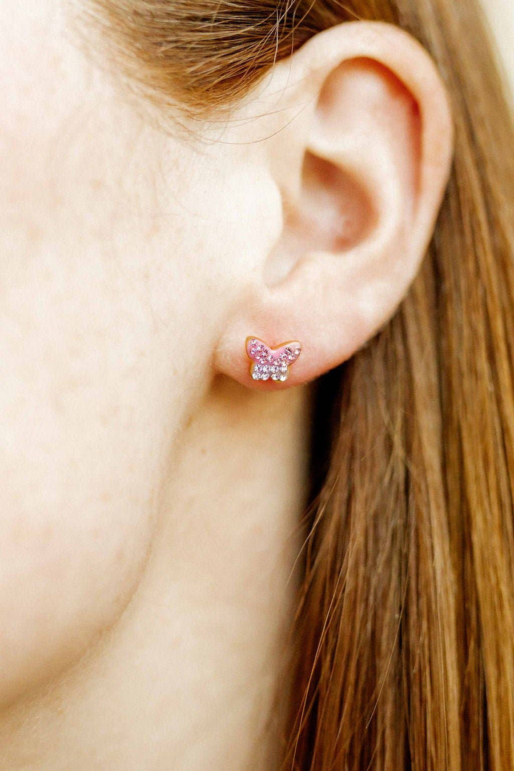 Screwback Stud Earrings - Bindi Butterfly