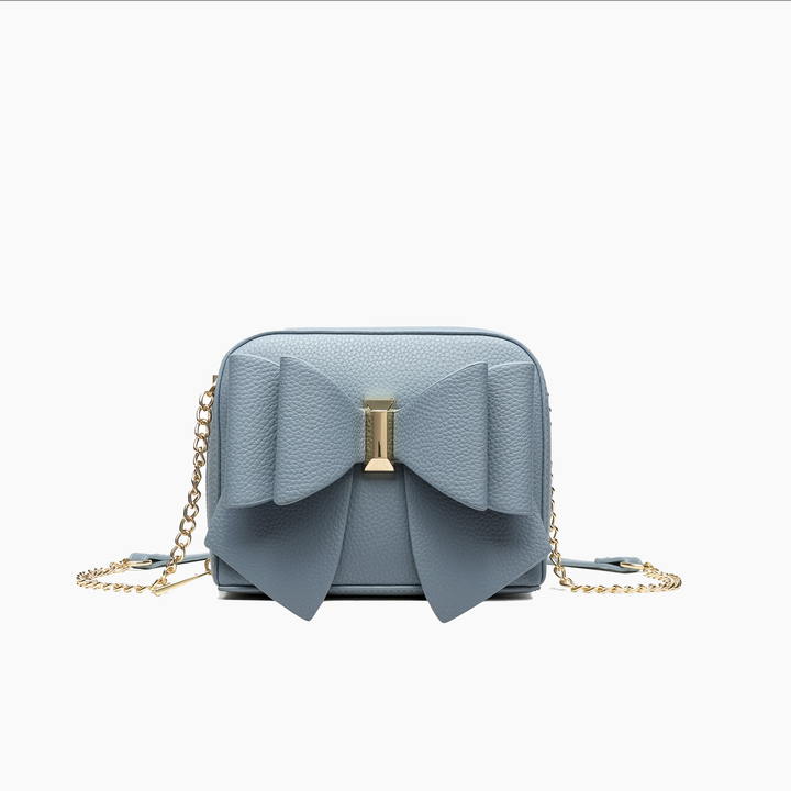 Luxury Mini Bowtie Purse Stylish Crossbody Clutch Christmas: Denim Blue
