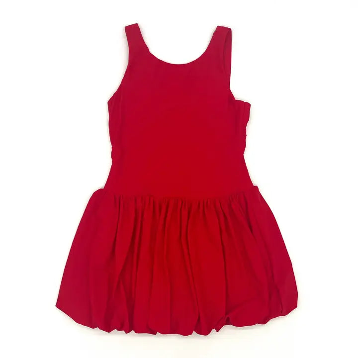Red Athletic Bubble Dress