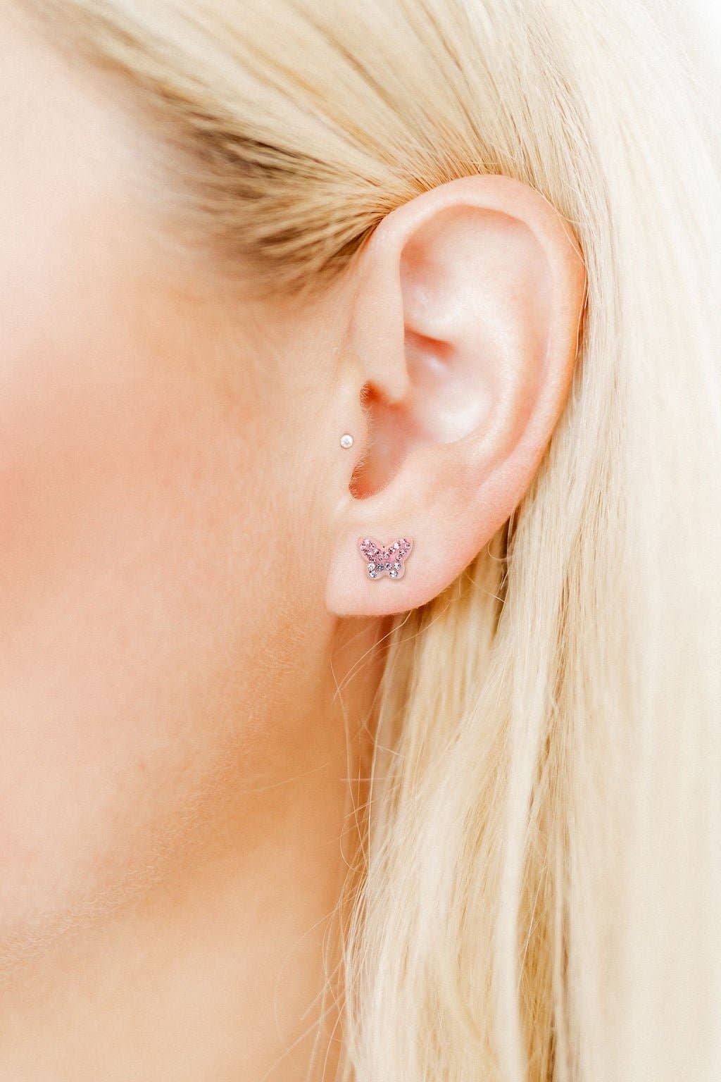 Screwback Stud Earrings - Bindi Butterfly