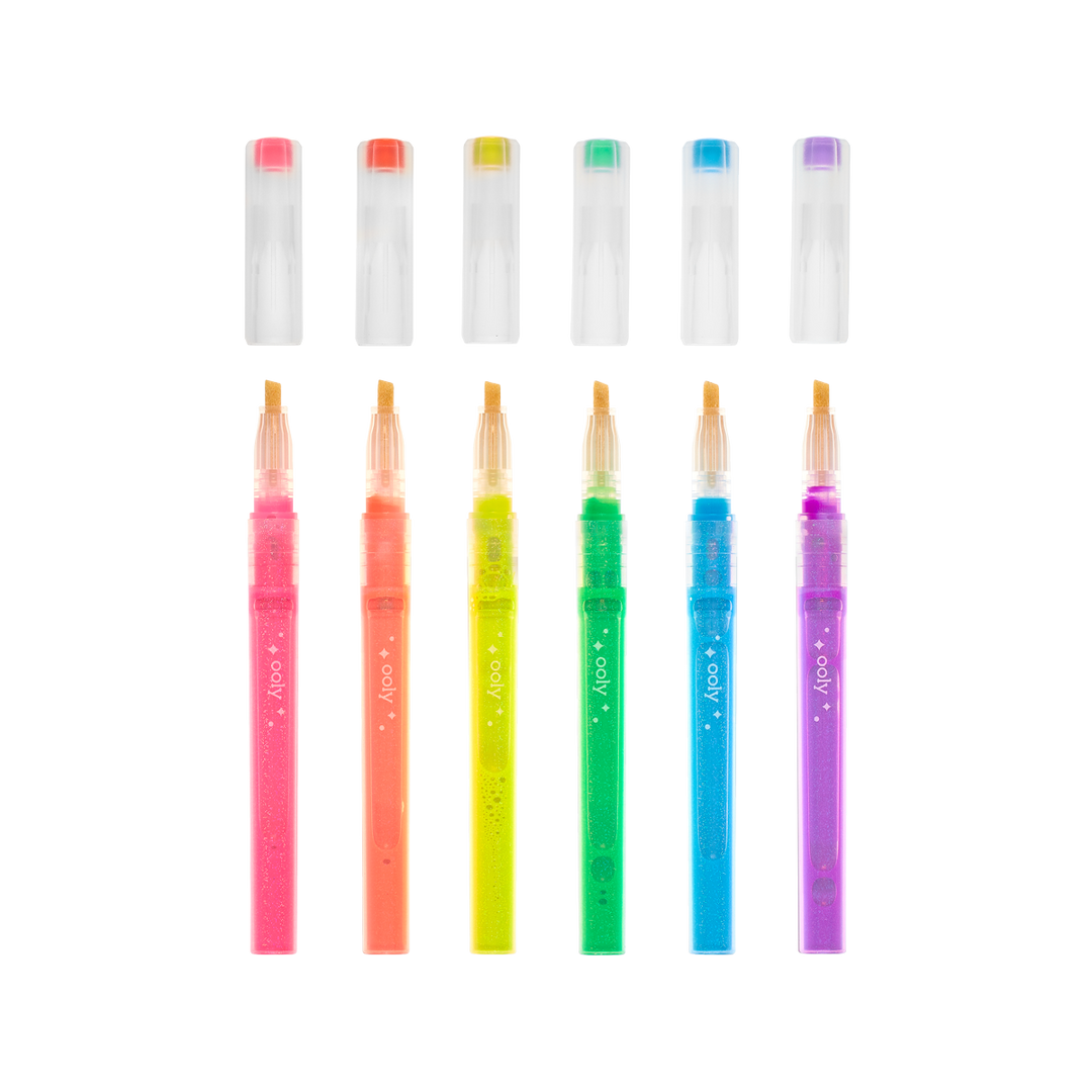 Oh My Glitter! Liquid Glitter Ink Neon Highlighters