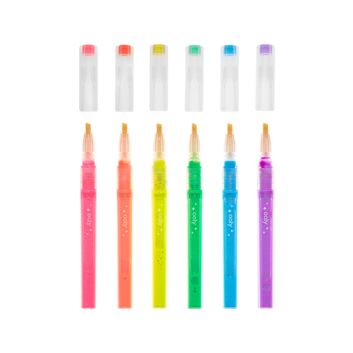 Oh My Glitter! Liquid Glitter Ink Neon Highlighters