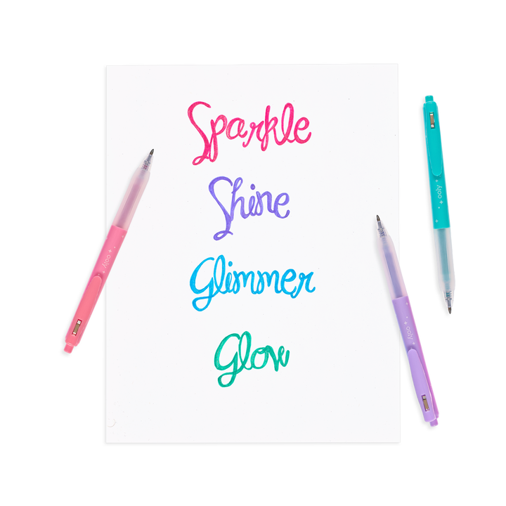 Oh My Glitter: Retractable Glitter Ink Gel Pens