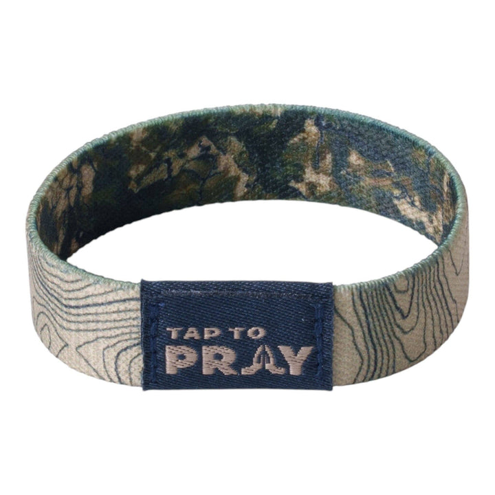 Tap To Pray® Wristband – Valor Camo: Large