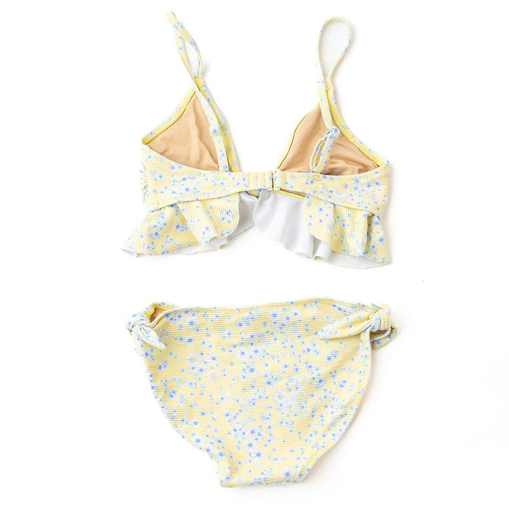 Butter Blooms Ribbed Ruffle Two Piece