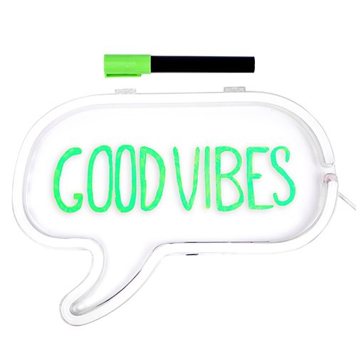 Neon Speech Bubble Frame Light