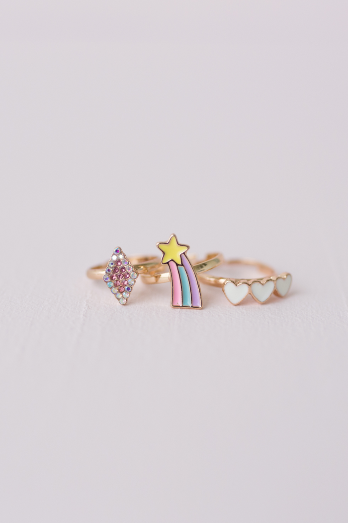 Heart Star Rings