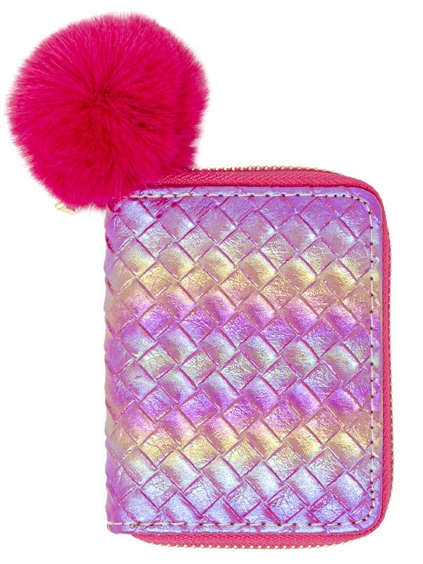 Mermaid Scale Rainbow Wallet Pink