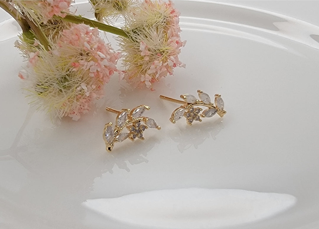 Flower Leaf Earrings