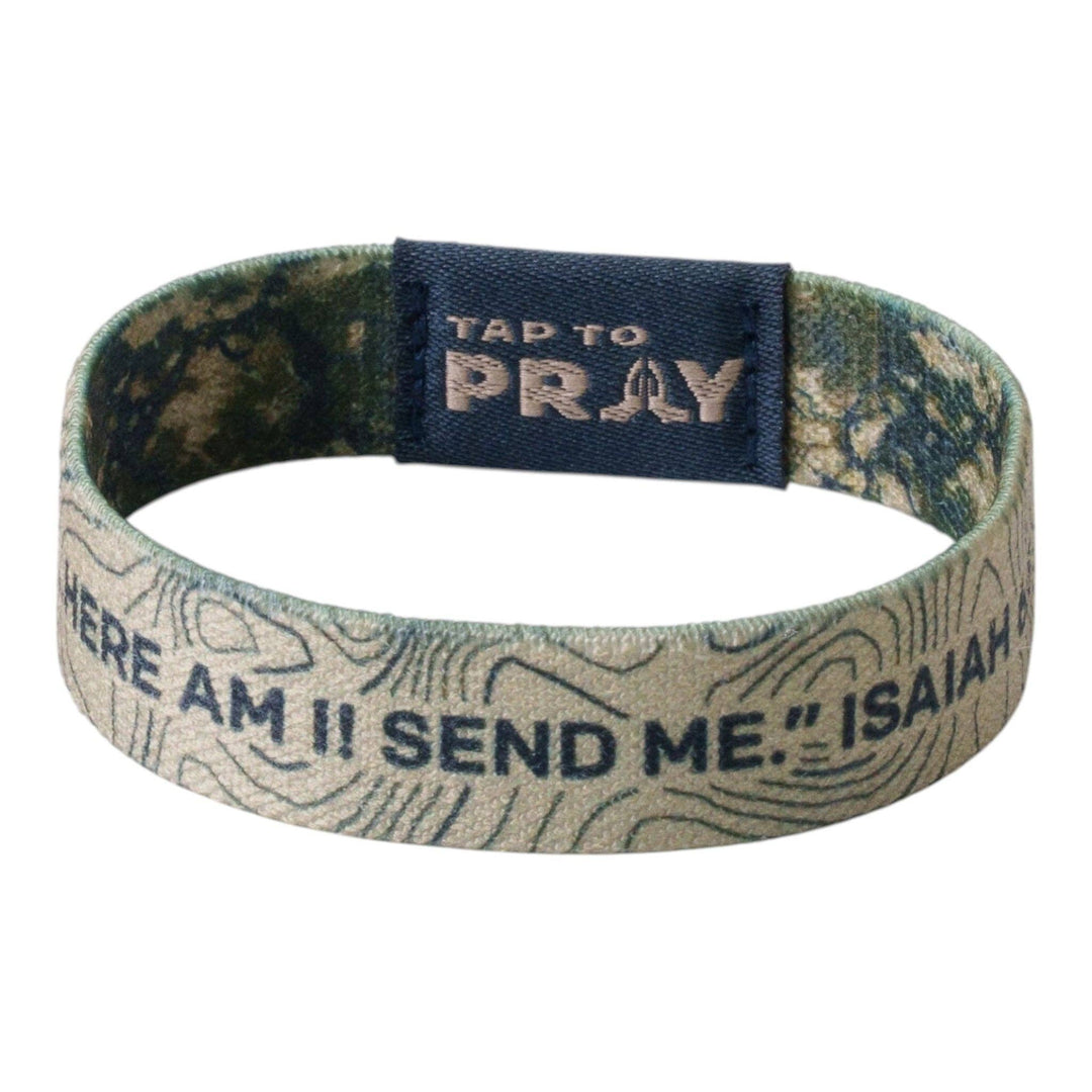 Tap To Pray® Wristband – Valor Camo: Large