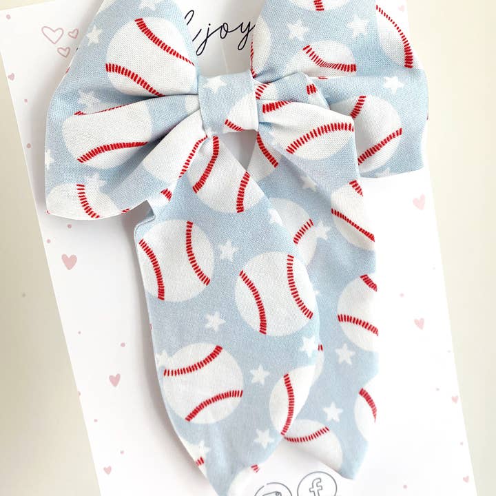Baseball Hair Bow