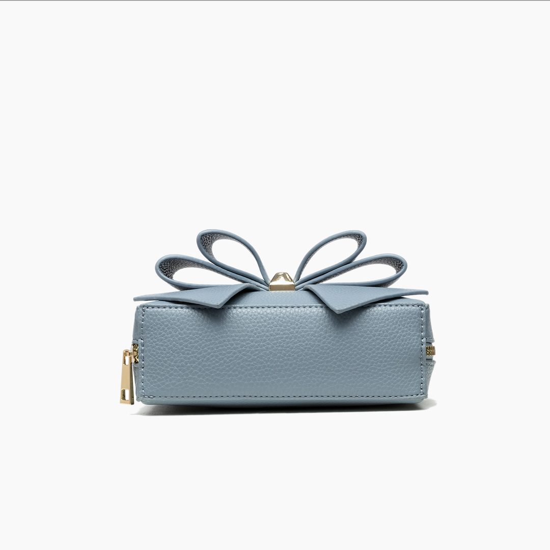 Luxury Mini Bowtie Purse Stylish Crossbody Clutch Christmas: Denim Blue