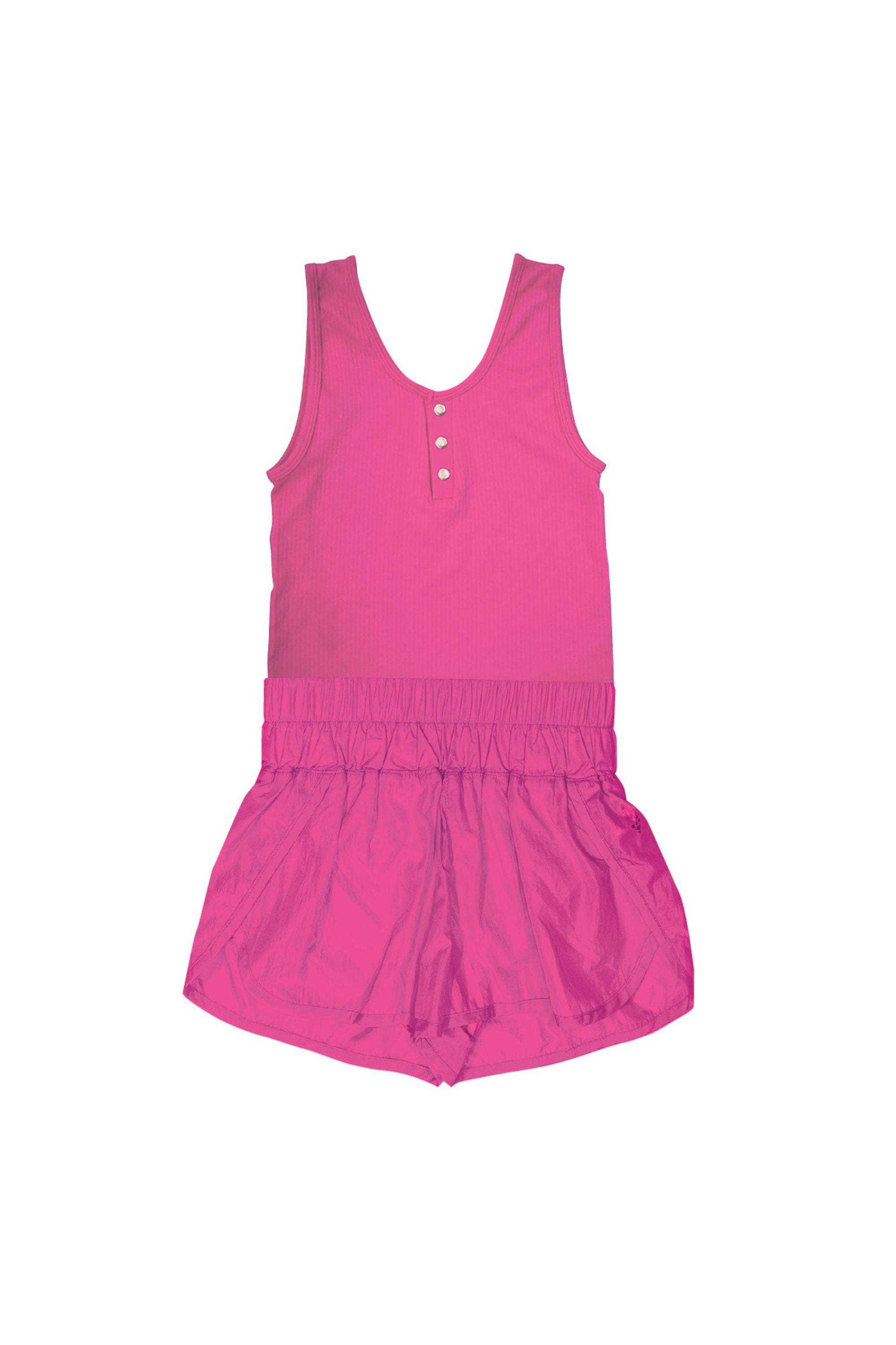 Running Romper Pink