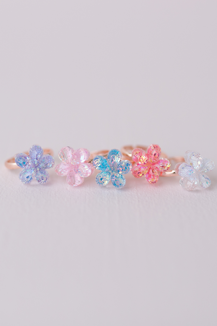 Shimmer Flower Rings