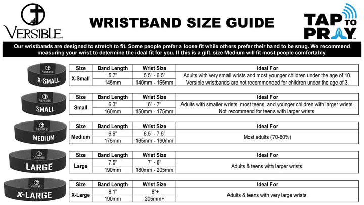 Tap To Pray™ Wristbands - Blue & Pink WWJD: X-Small / WWJD Pink / Blue