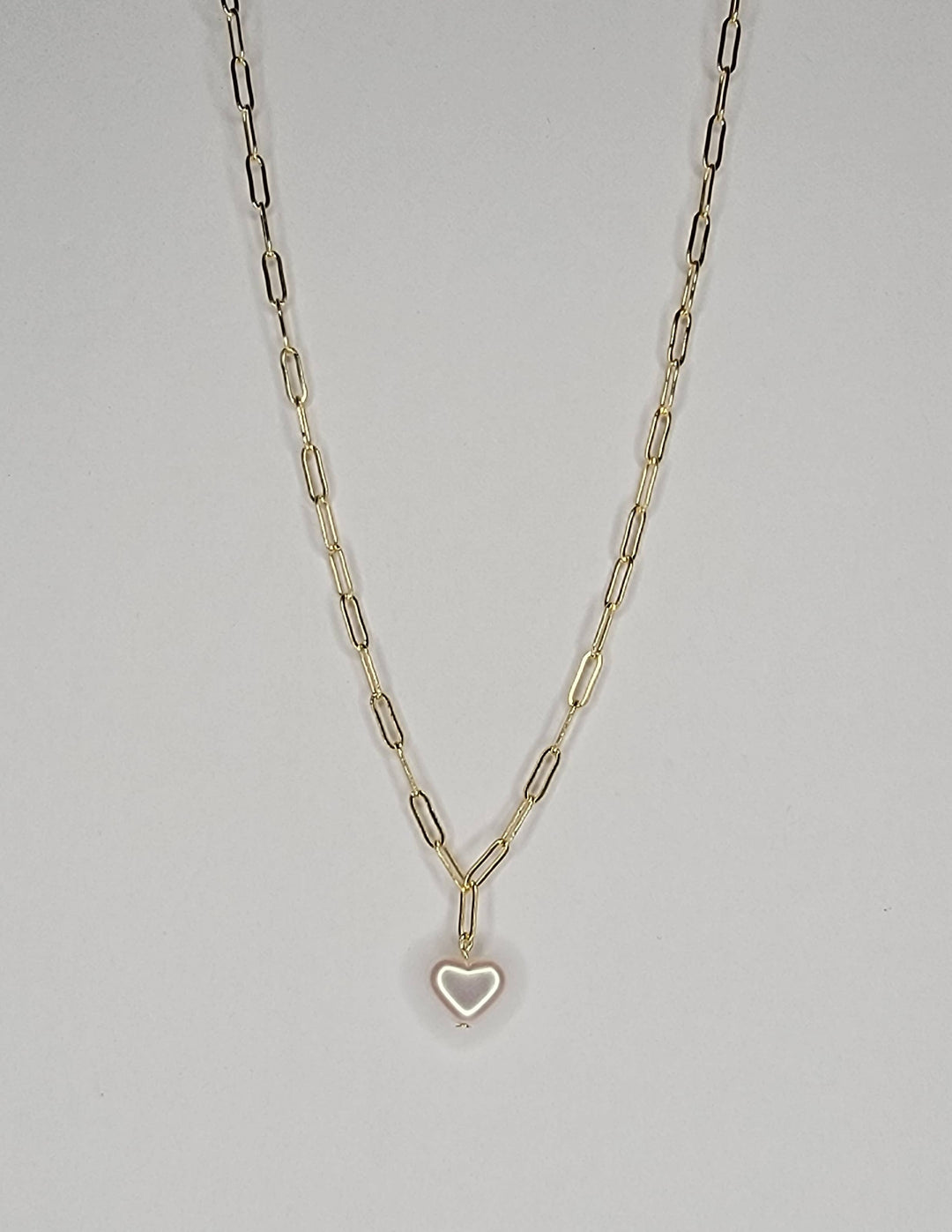 AURORA HEART PEARL NECKLACE. - BT60