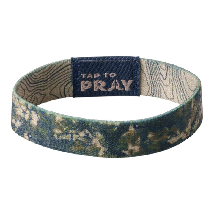 Tap To Pray® Wristband – Valor Camo: Large