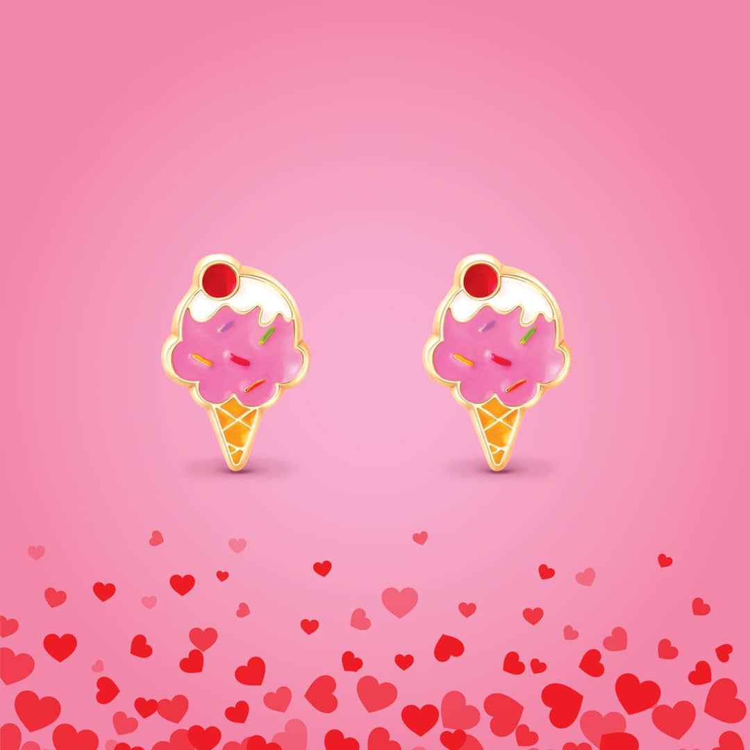 Ice Cream Dream | Cutie Stud Earrings | Hypoallergenic