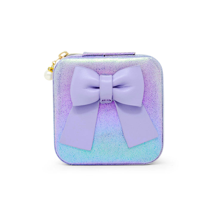 Shiny Jumbo Bow Jewelry Box: Hot Pink