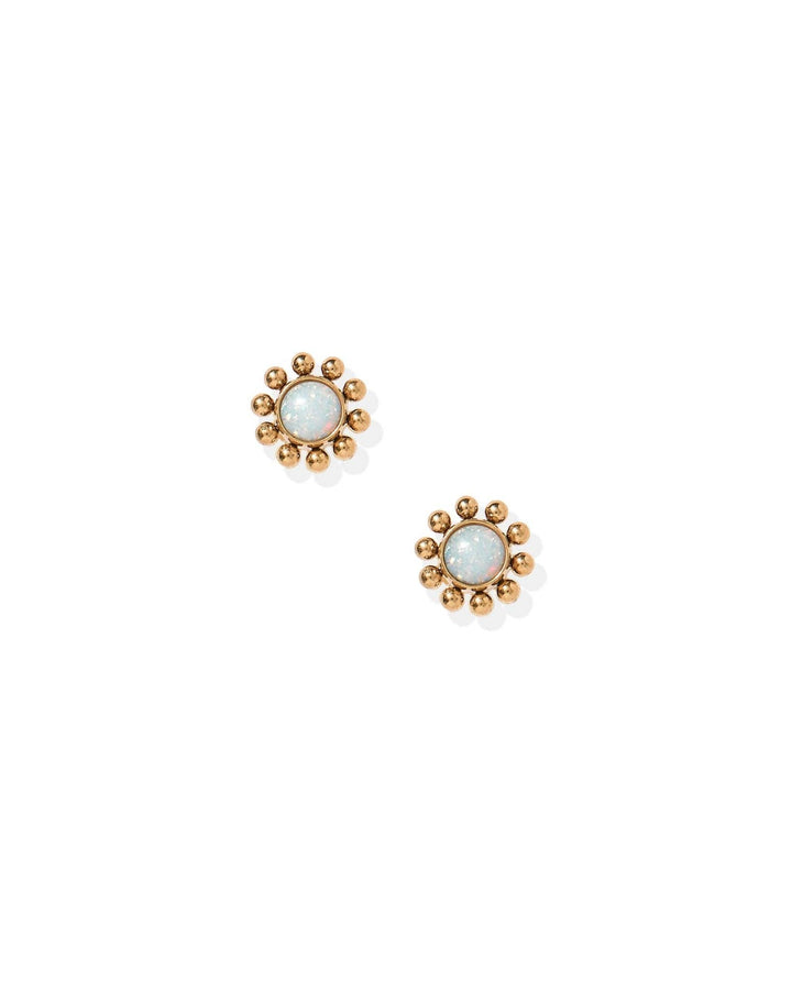 Screwback Stud Earrings - Serena Opal