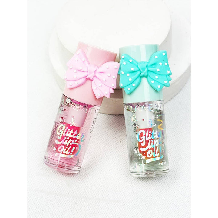 Ribbon Lip Glittered Lip Oil