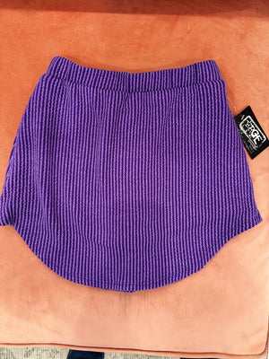 Waved Rib Skort Purple