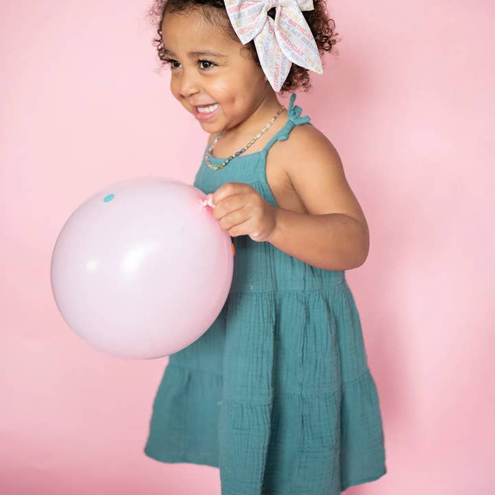 Happy Birthday Hair Bow - Oversize Bow