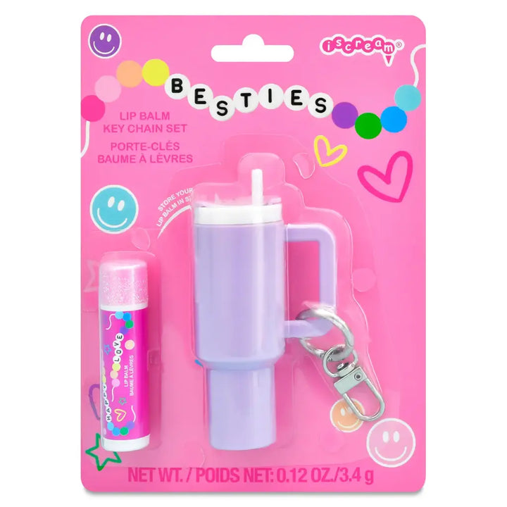 Besties Lip Balm Key Chain Set