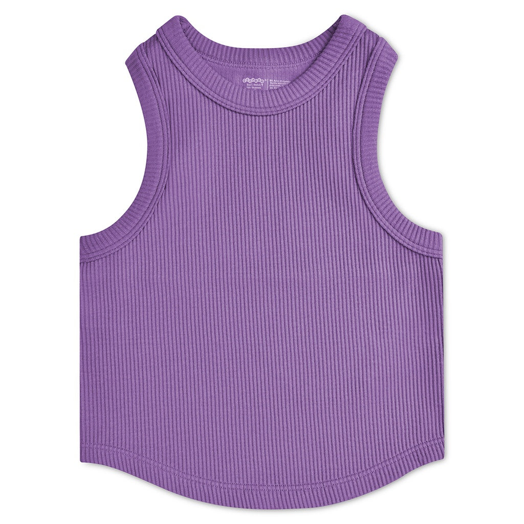 Violet Ribbed Tank Top