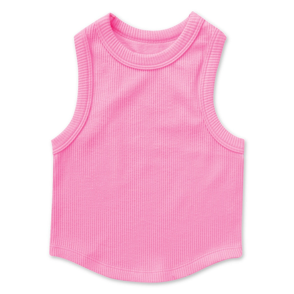 Rose Ribbed Tank Top