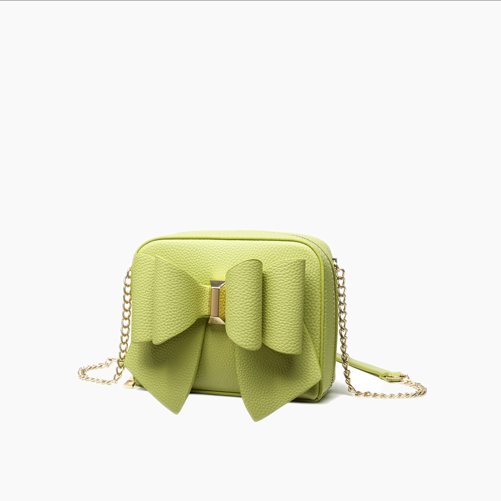 Luxury Mini Bowtie Purse Stylish Crossbody Clutch Christmas: Lime