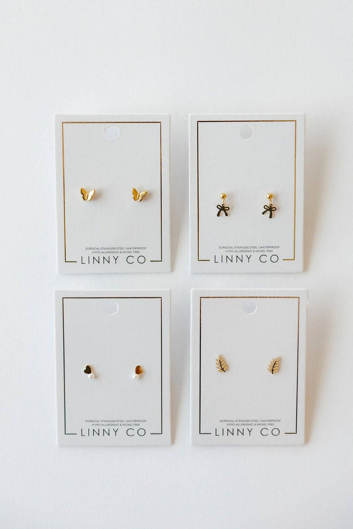 Screwback Stud Earrings - Millie Bow