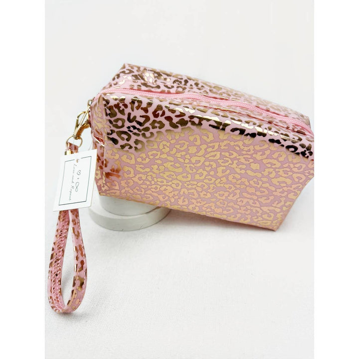 Waterproof Fabric Leopard Pattern Cosmetic Bag
