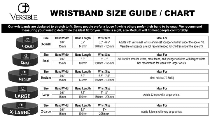 Tap To Pray® Wristband – Blue Belle: Small