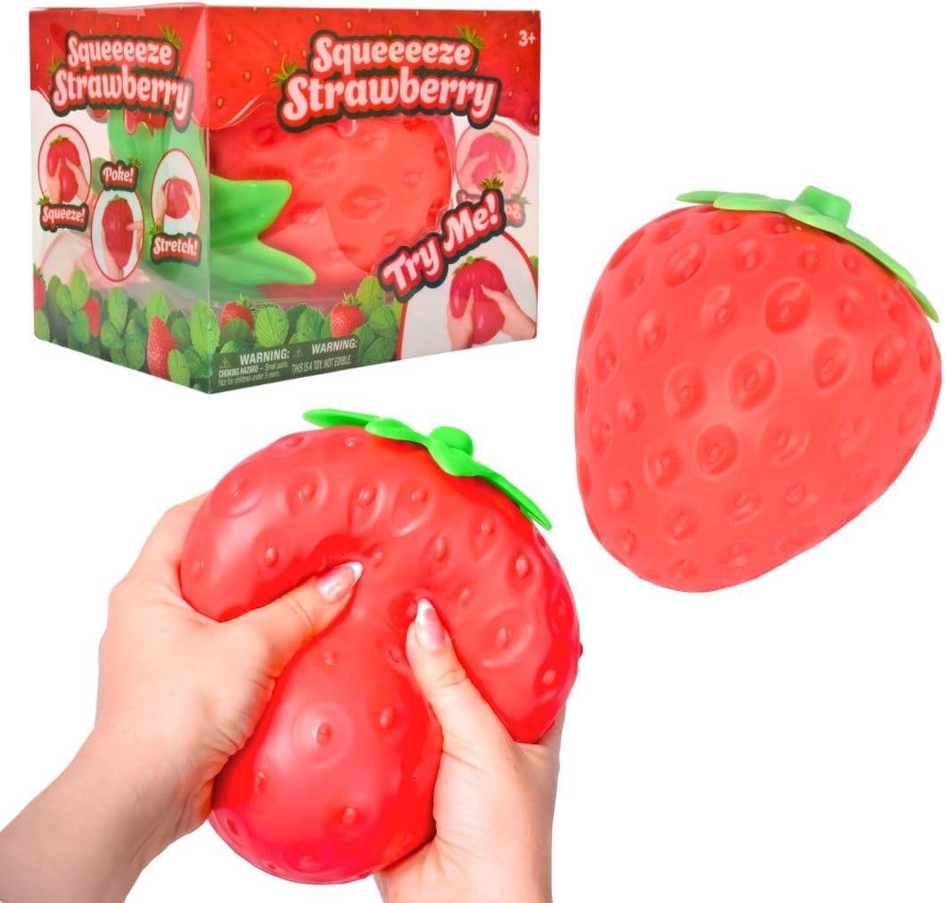 6" STRAWBERRY JUMBO SCENTED SQUISHY
