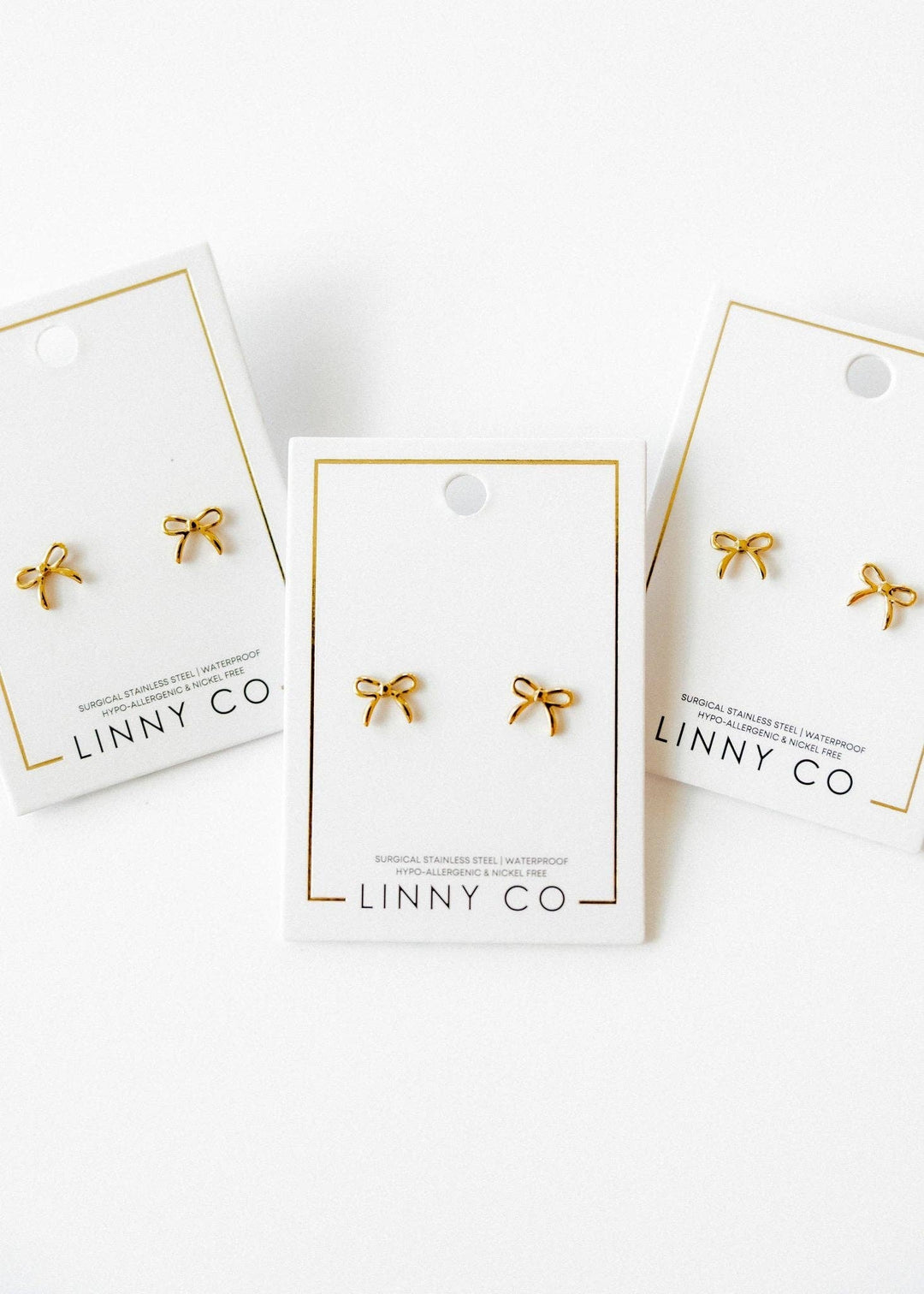Screwback Stud Earrings - Sadie - Gold