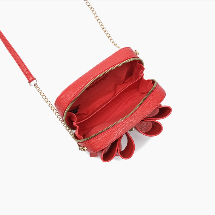 Luxury Mini Bowtie Purse Stylish Crossbody Clutch Christmas: Red