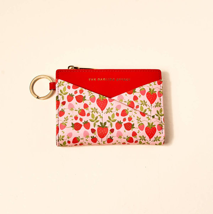 Luxe Pocket Wallet-Strawberry Fields
